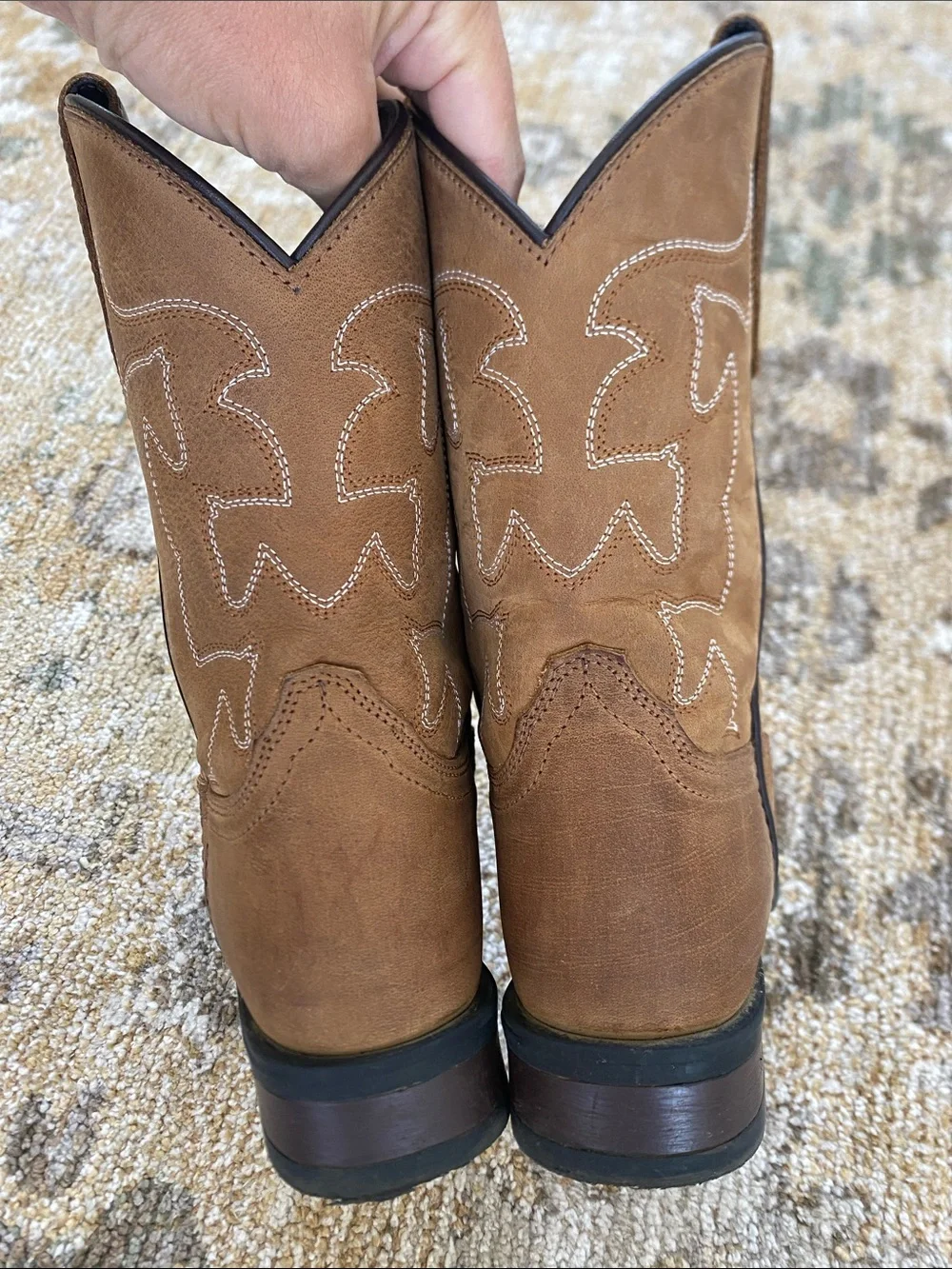 Roper Tan Kids Western Pull-On Boots